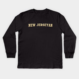 New Jerseyan - New Jersey Native Kids Long Sleeve T-Shirt